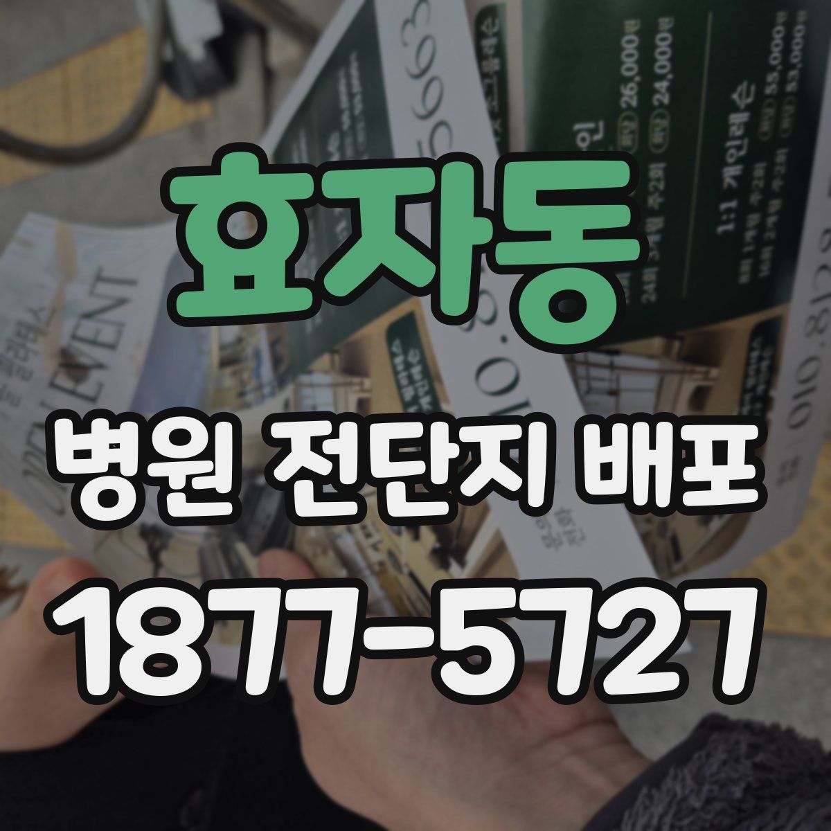 효자동 병원 전단지 배포