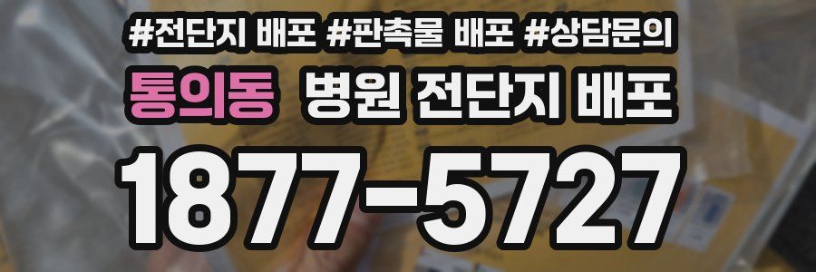 통의동 병원 전단지 배포