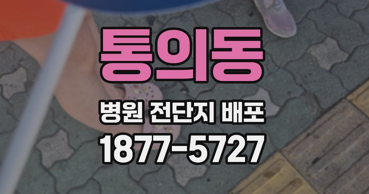 통의동 병원 전단지 배포