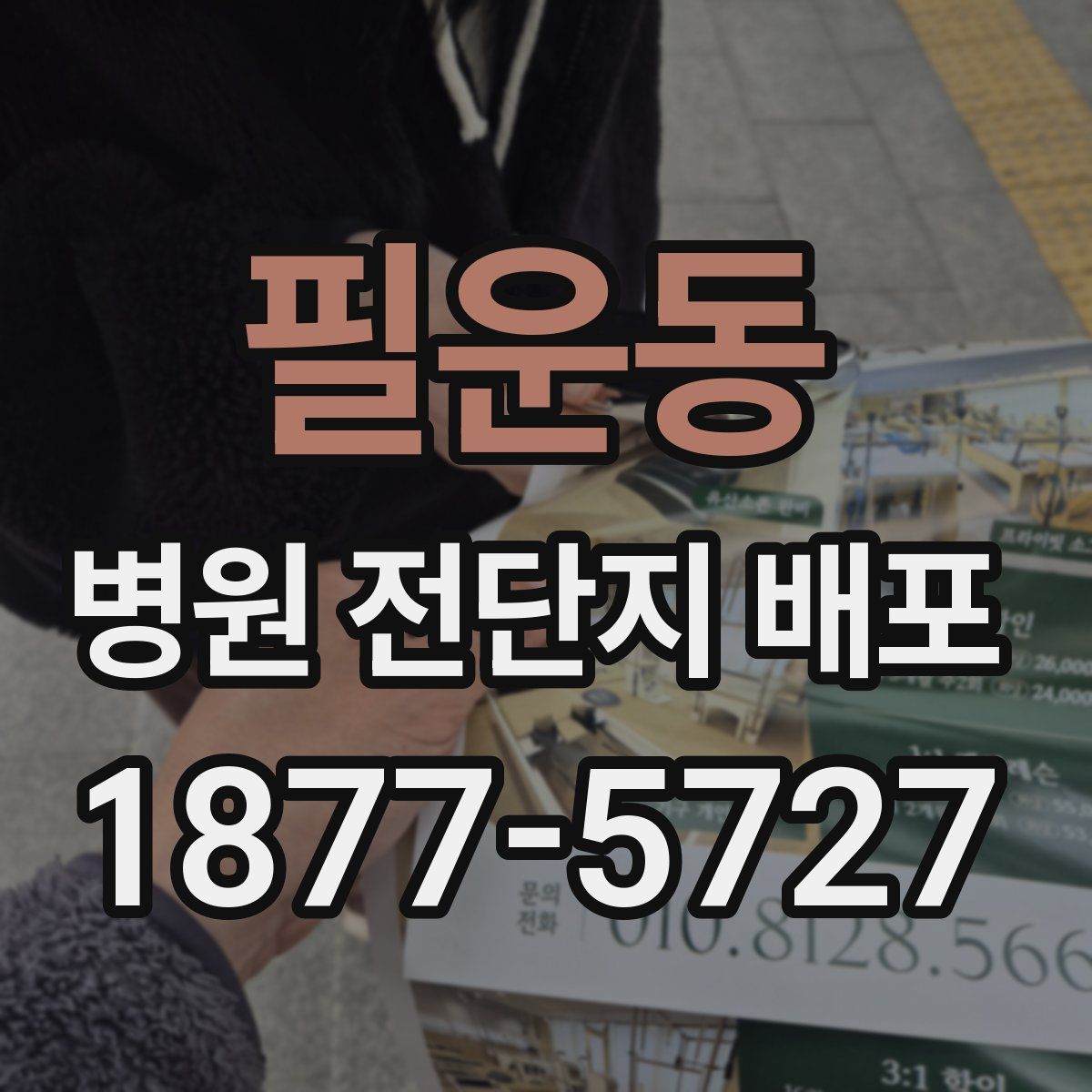 필운동 병원 전단지 배포