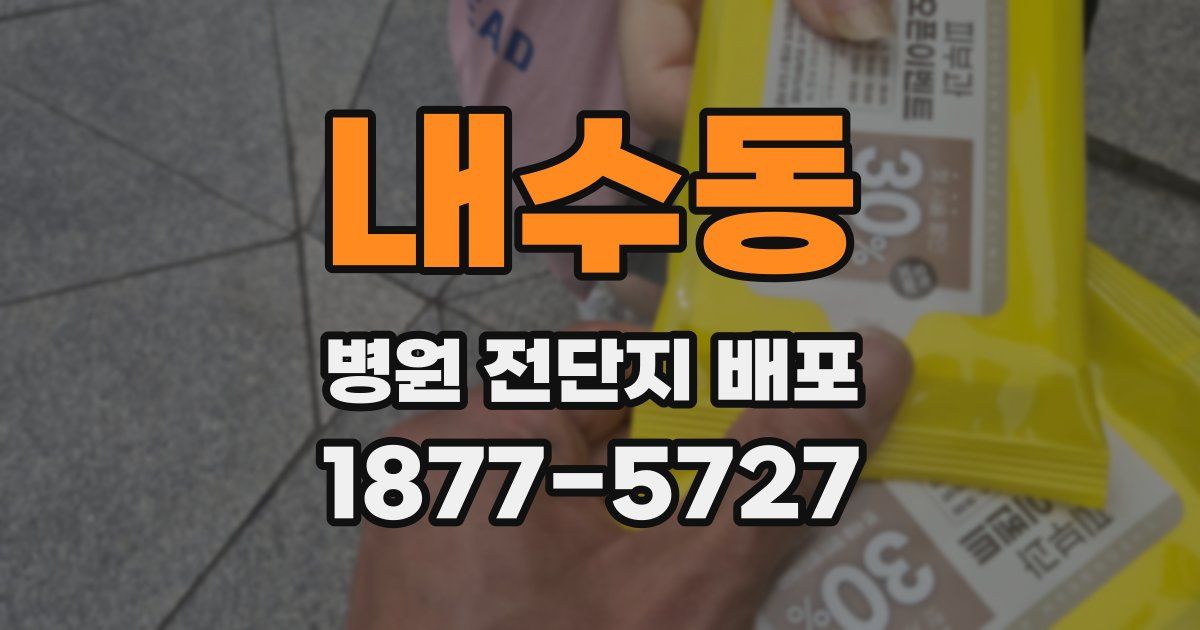 내수동 병원 전단지 배포