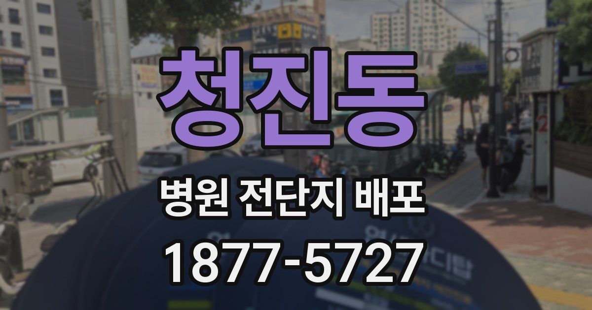 청진동 병원 전단지 배포