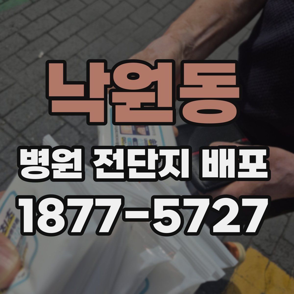 낙원동 병원 전단지 배포
