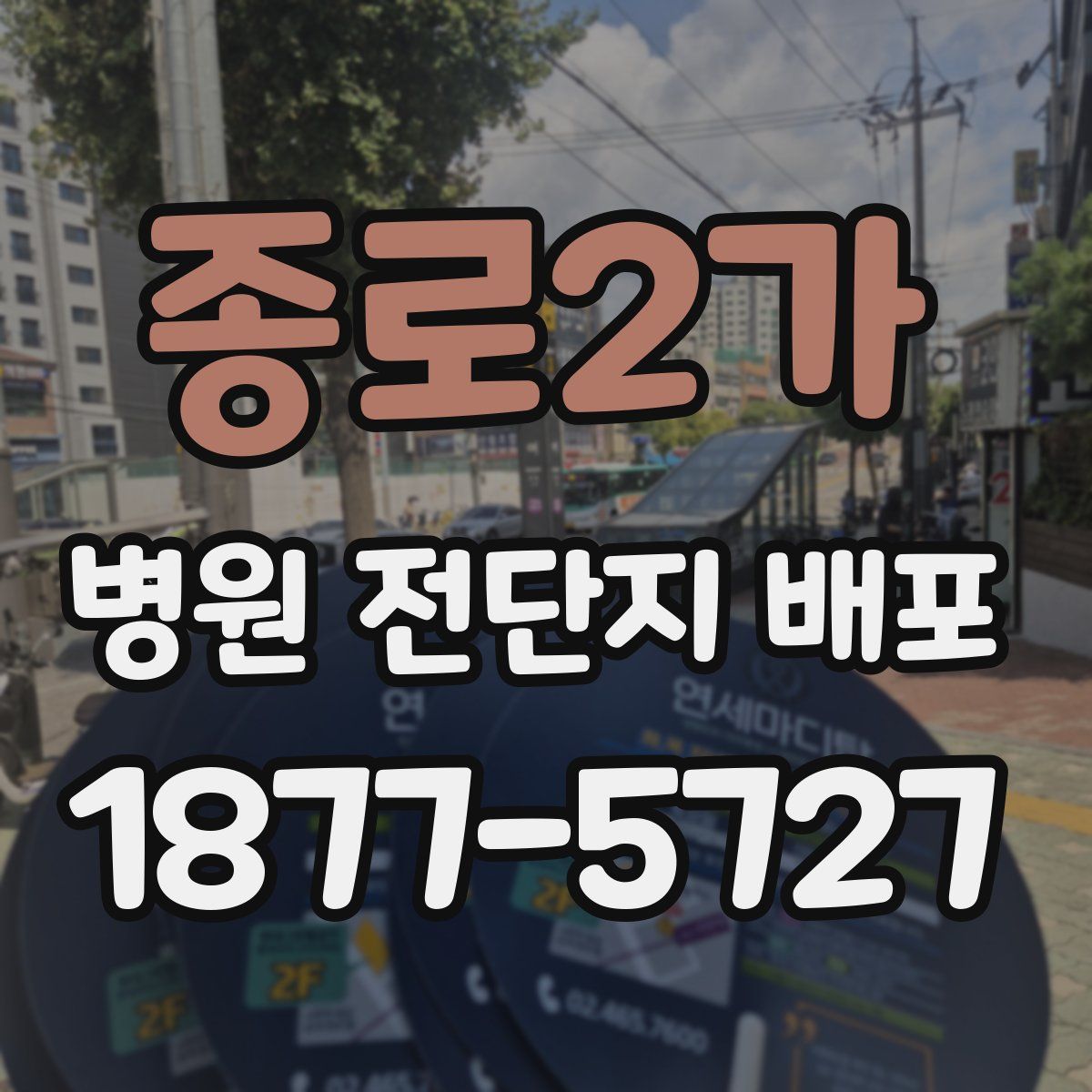 종로2가 병원 전단지 배포