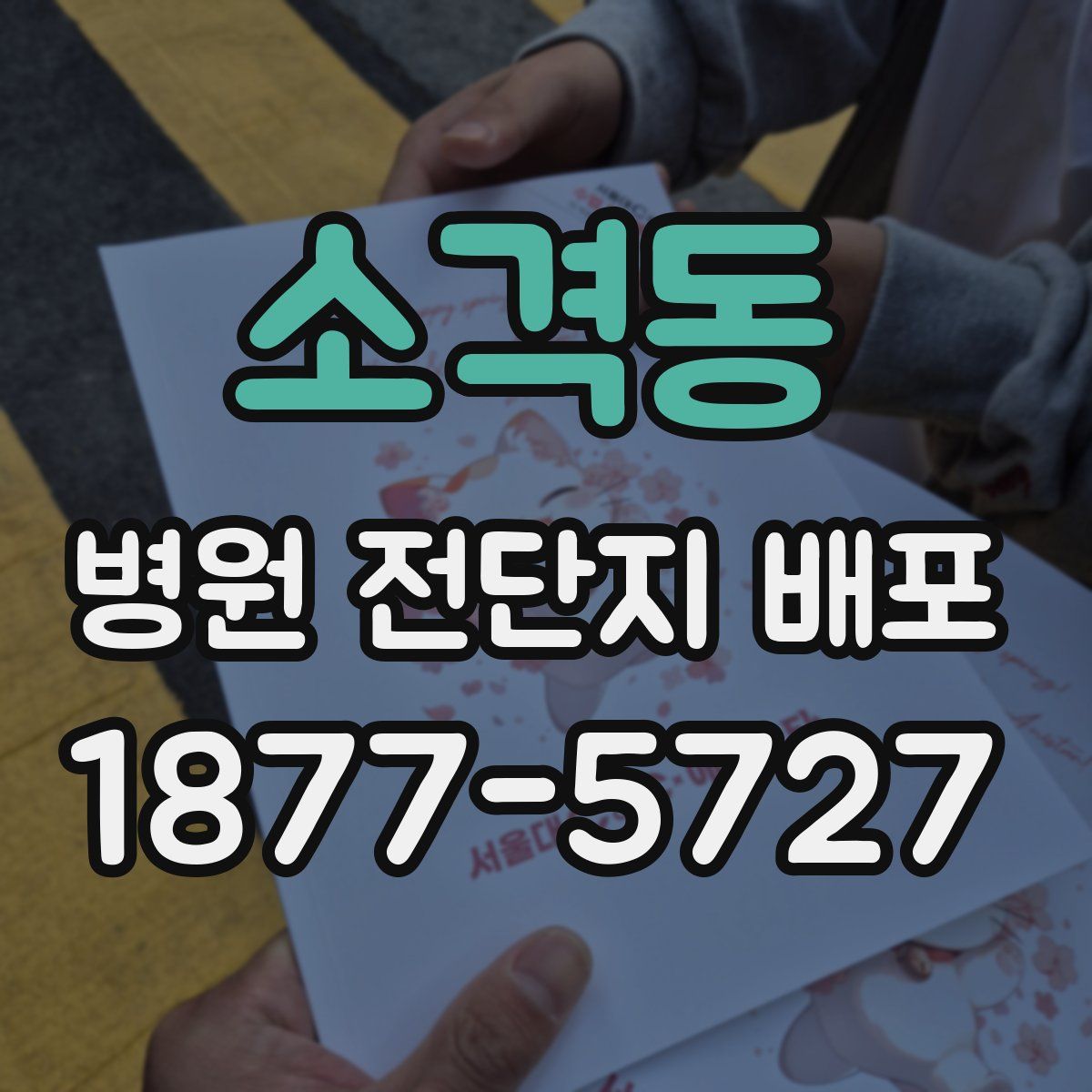 소격동 병원 전단지 배포