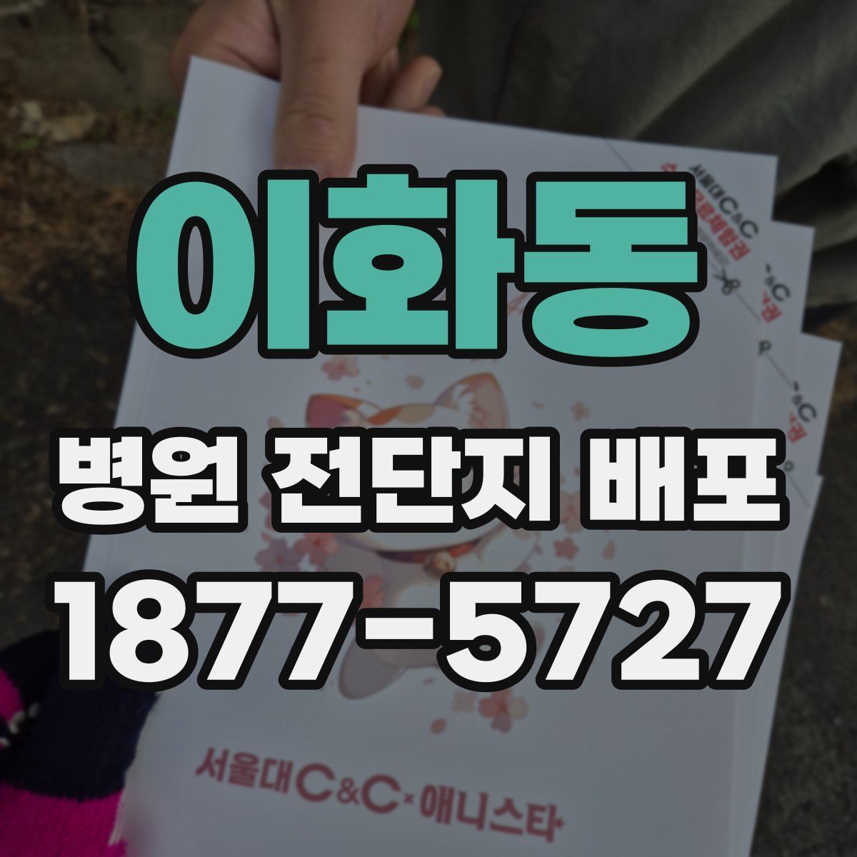 이화동 병원 전단지 배포