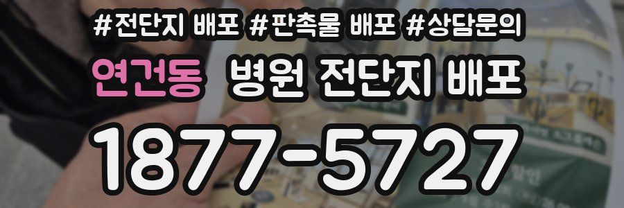 연건동 병원 전단지 배포