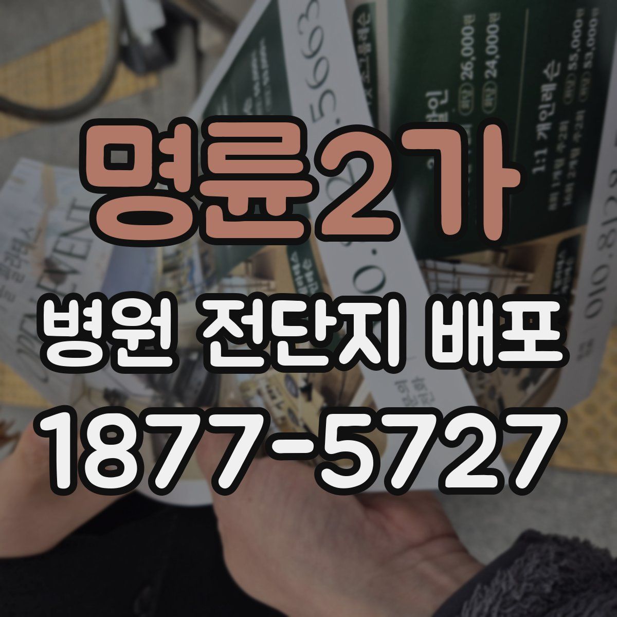 명륜2가 병원 전단지 배포