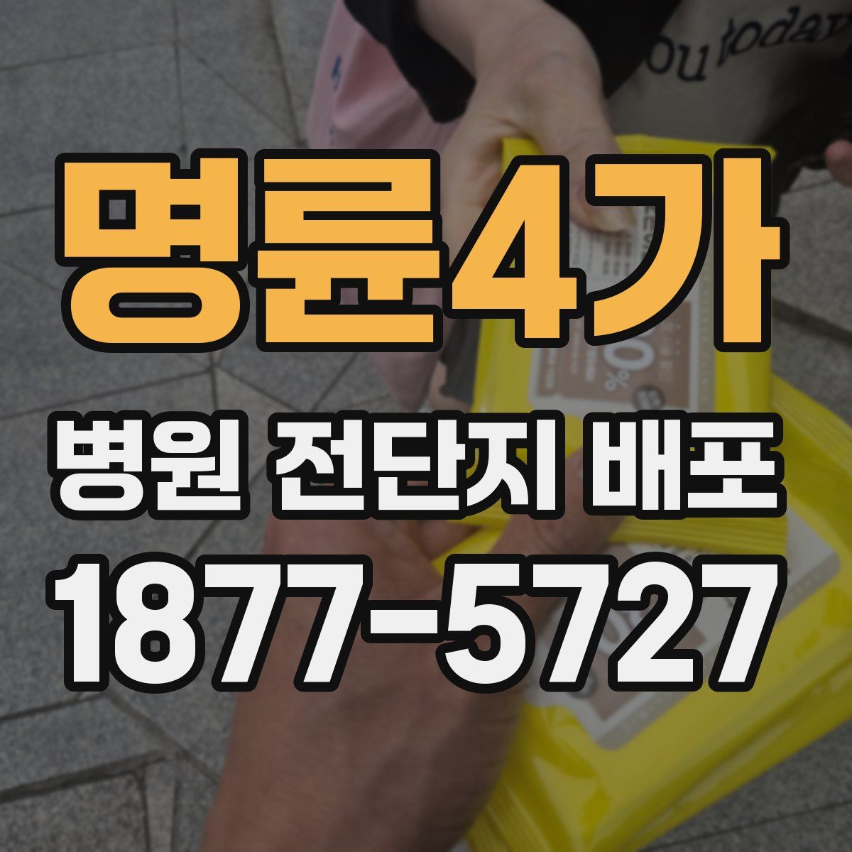 명륜4가 병원 전단지 배포