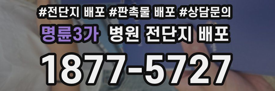 명륜3가 병원 전단지 배포