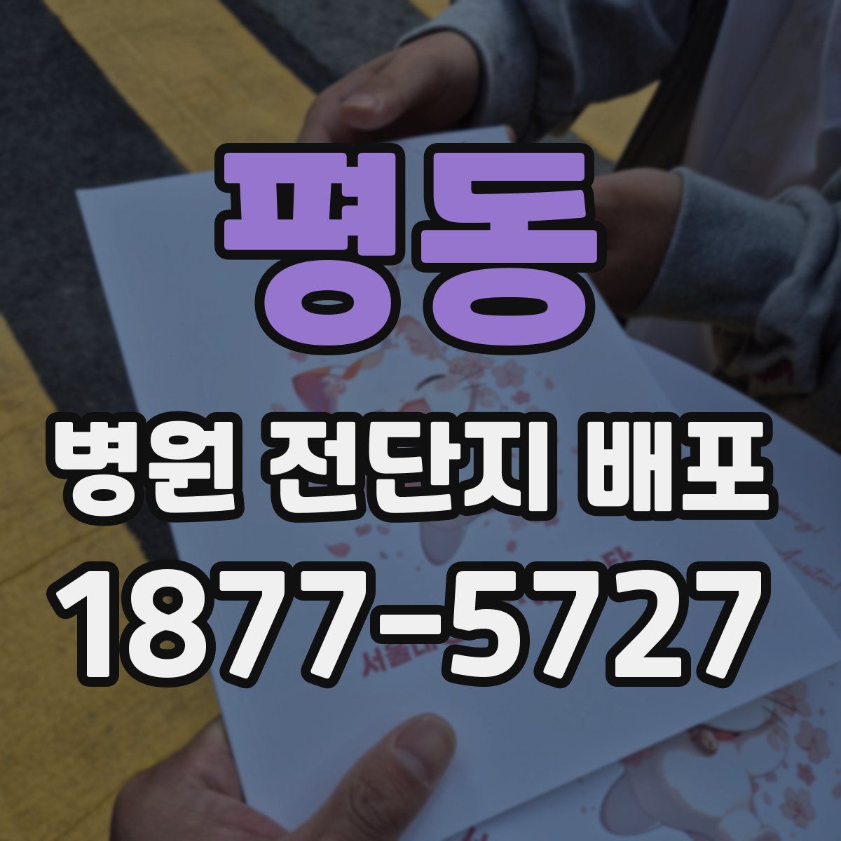 평동 병원 전단지 배포