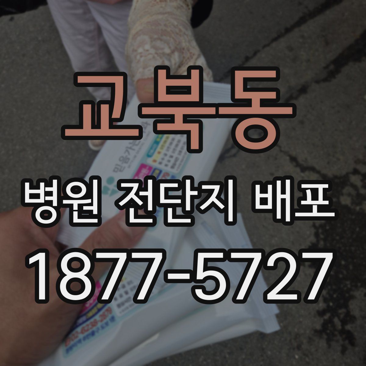 교북동 병원 전단지 배포