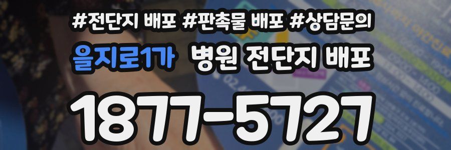 을지로1가 병원 전단지 배포