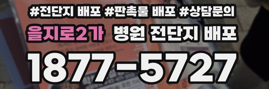 을지로2가 병원 전단지 배포