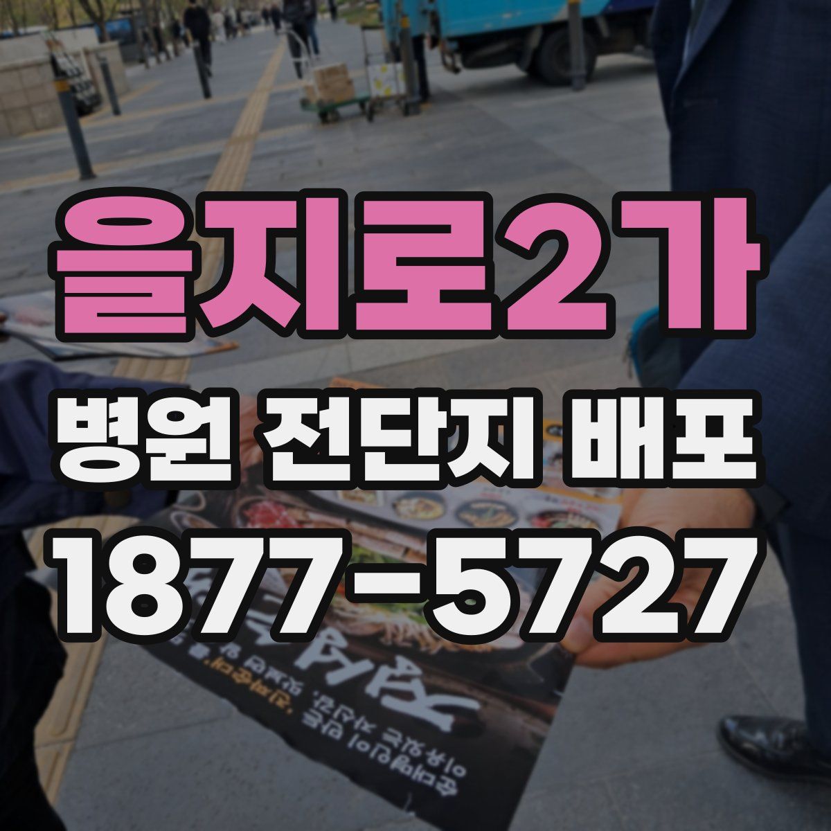 을지로2가 병원 전단지 배포