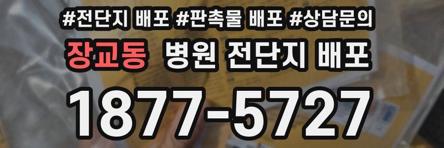 장교동 병원 전단지 배포