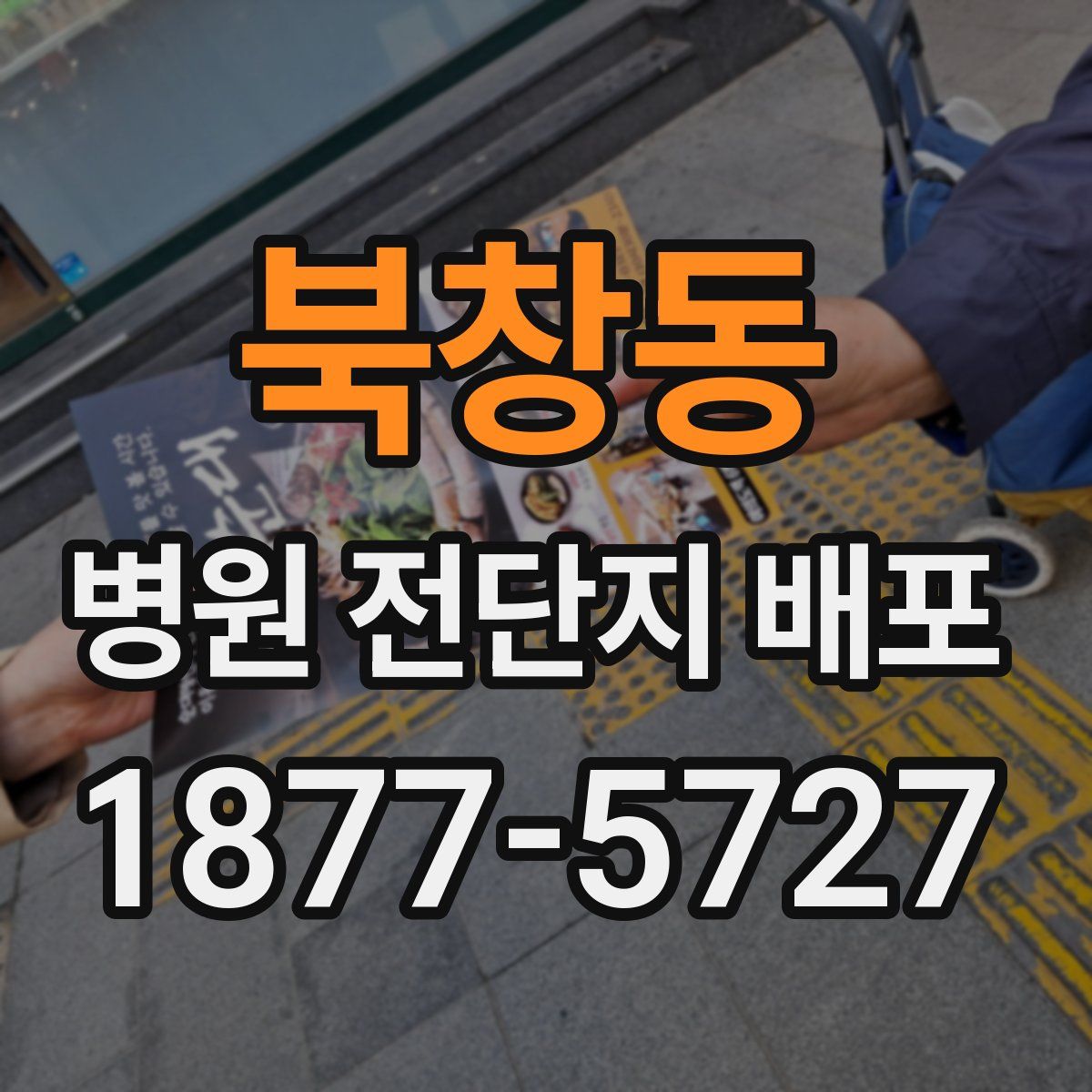 북창동 병원 전단지 배포