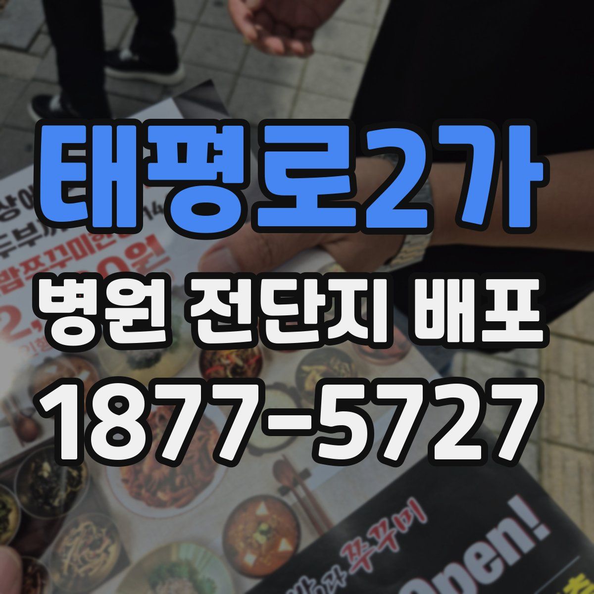 태평로2가 병원 전단지 배포