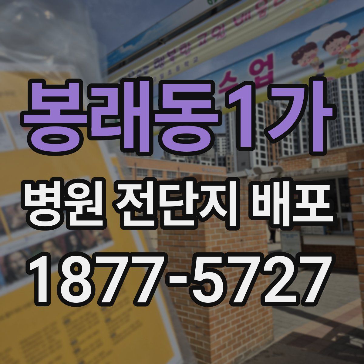 봉래동1가 병원 전단지 배포