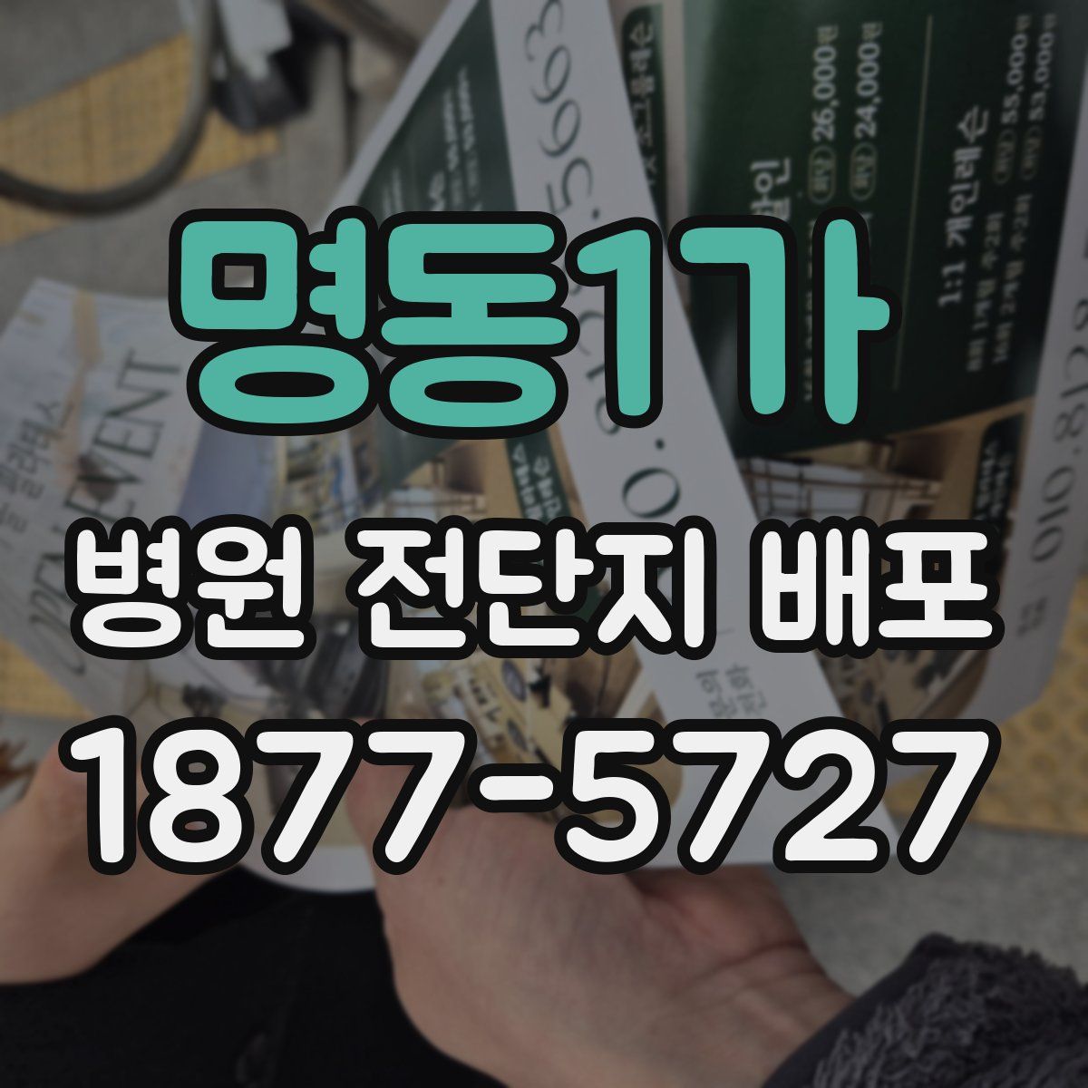 명동1가 병원 전단지 배포