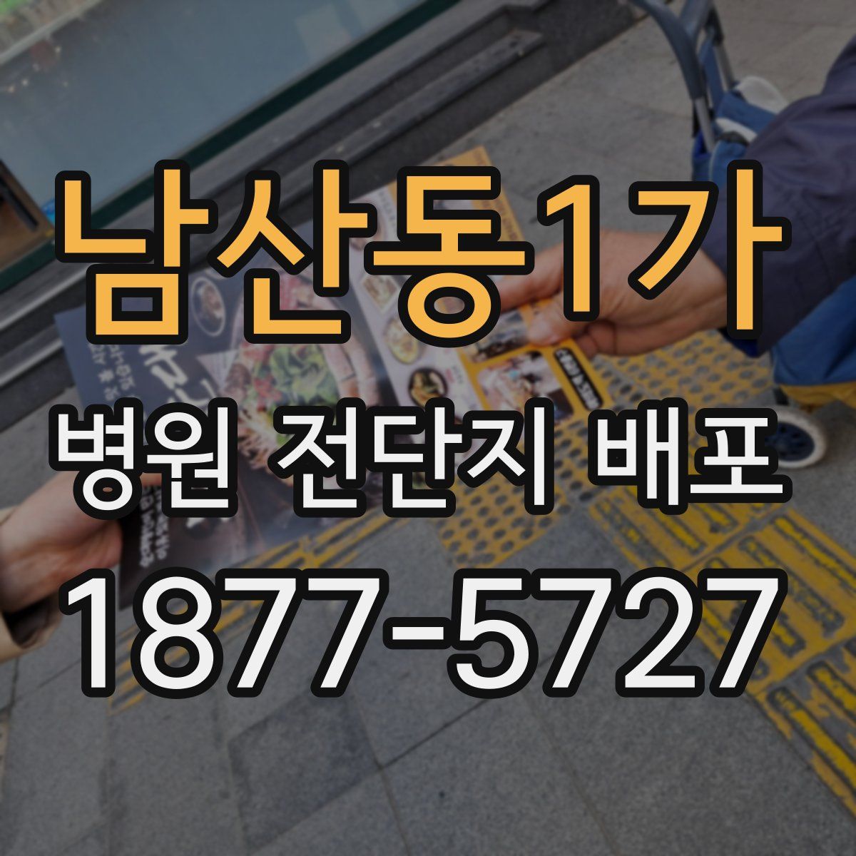 남산동1가 병원 전단지 배포