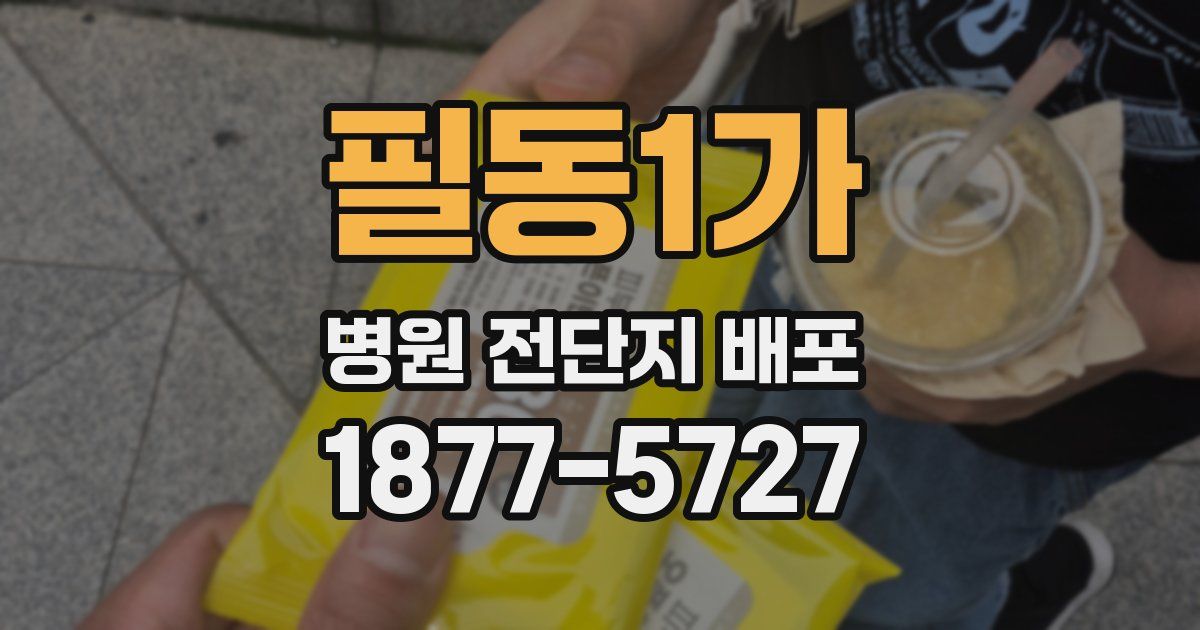 필동1가 병원 전단지 배포