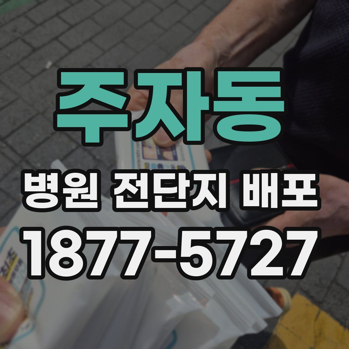 주자동 병원 전단지 배포