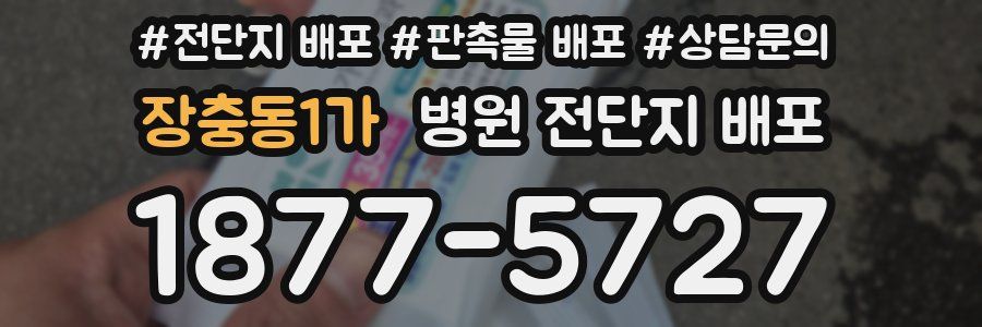 장충동1가 병원 전단지 배포