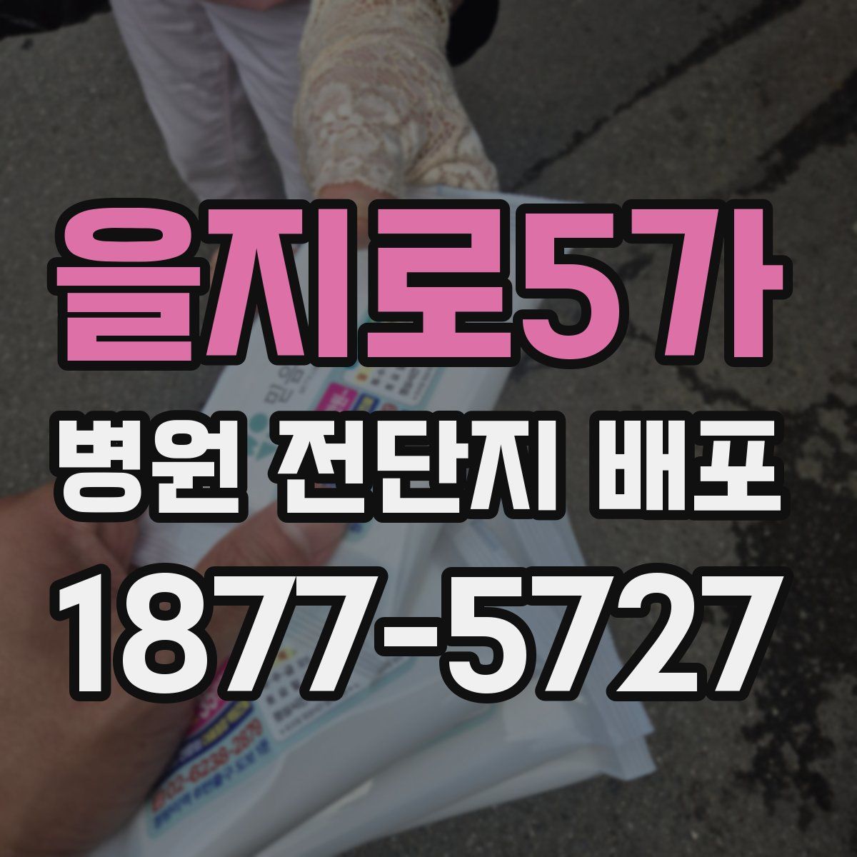을지로5가 병원 전단지 배포