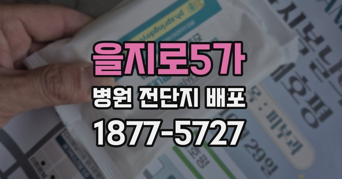 을지로5가 병원 전단지 배포