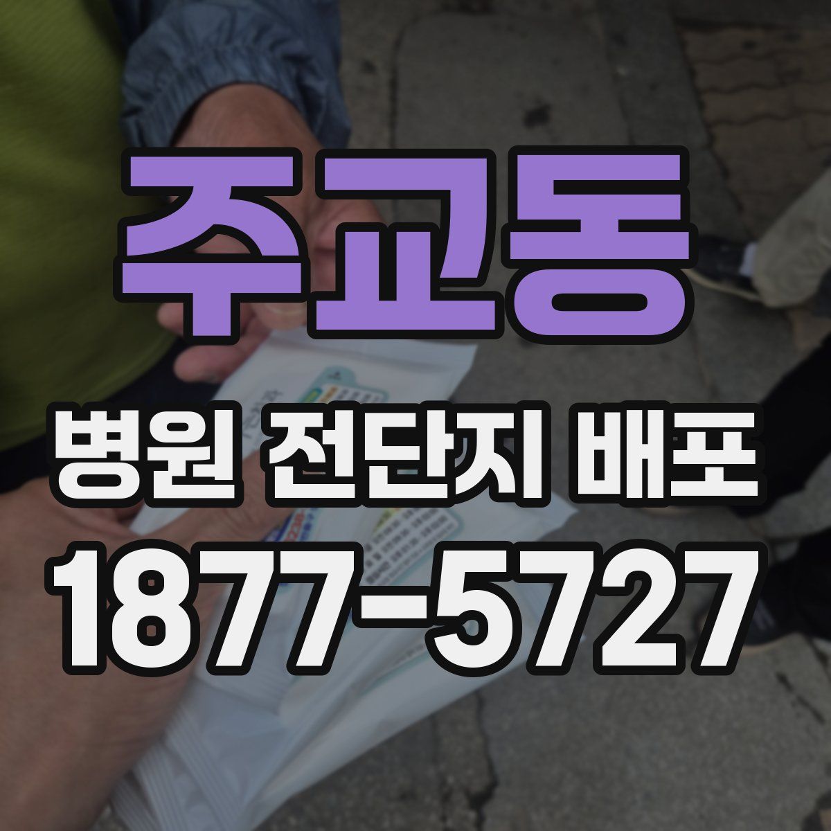 주교동 병원 전단지 배포