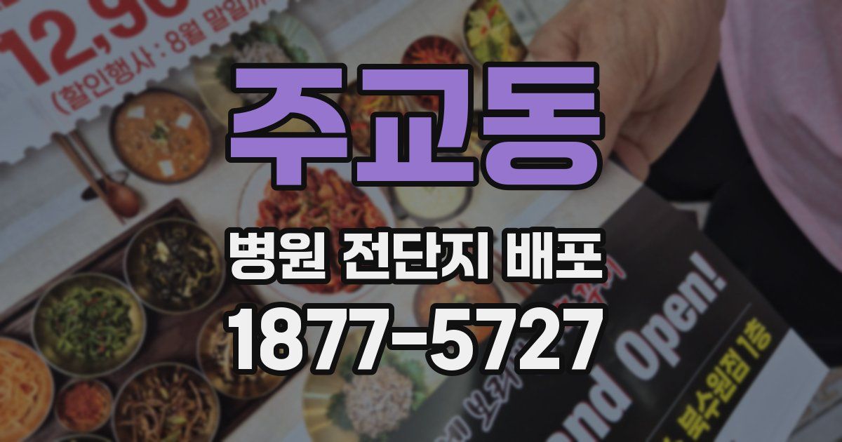 주교동 병원 전단지 배포