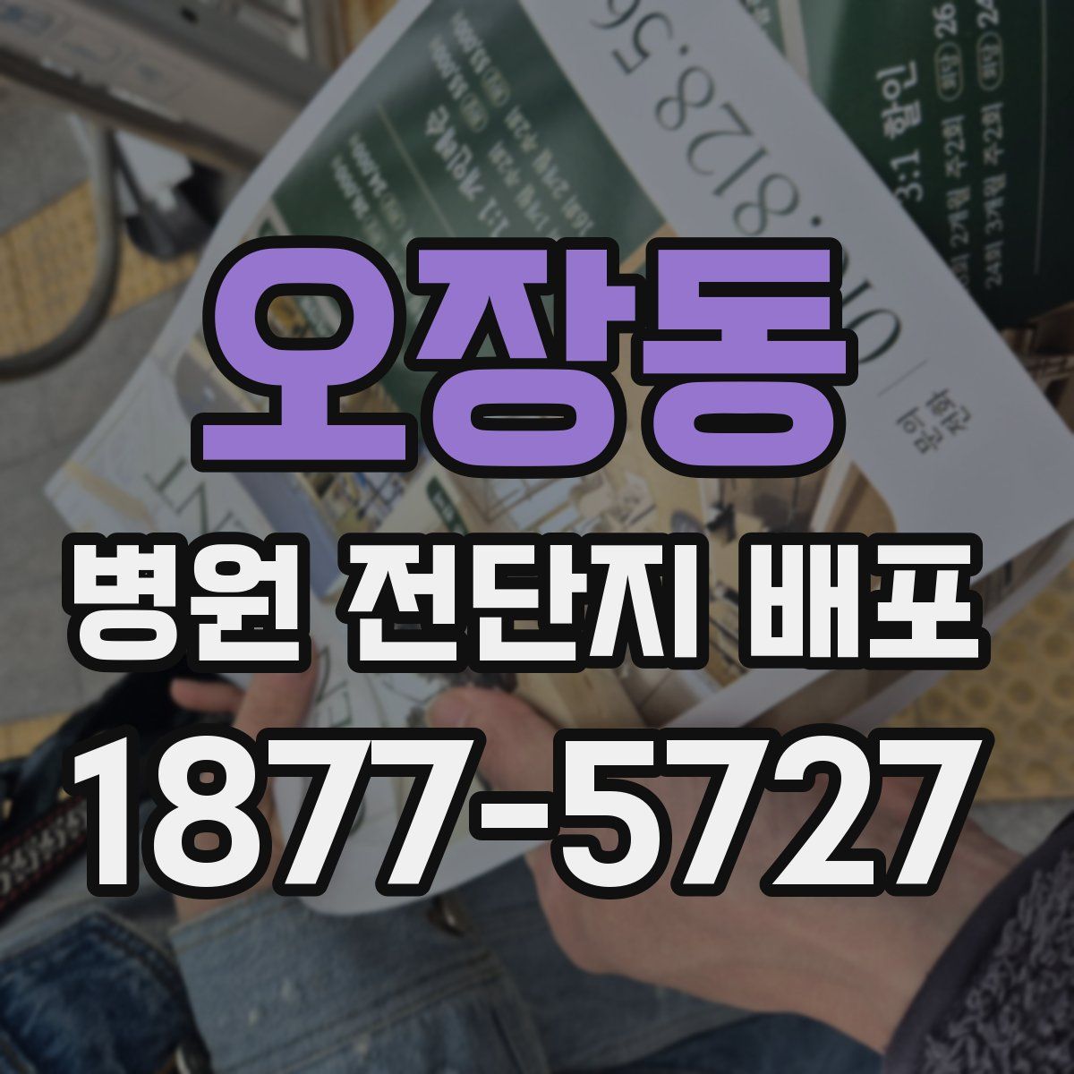 오장동 병원 전단지 배포