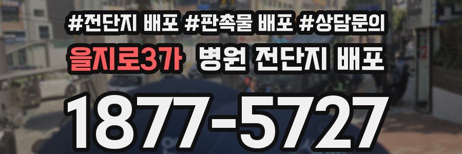 을지로3가 병원 전단지 배포