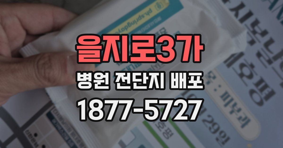 을지로3가 병원 전단지 배포