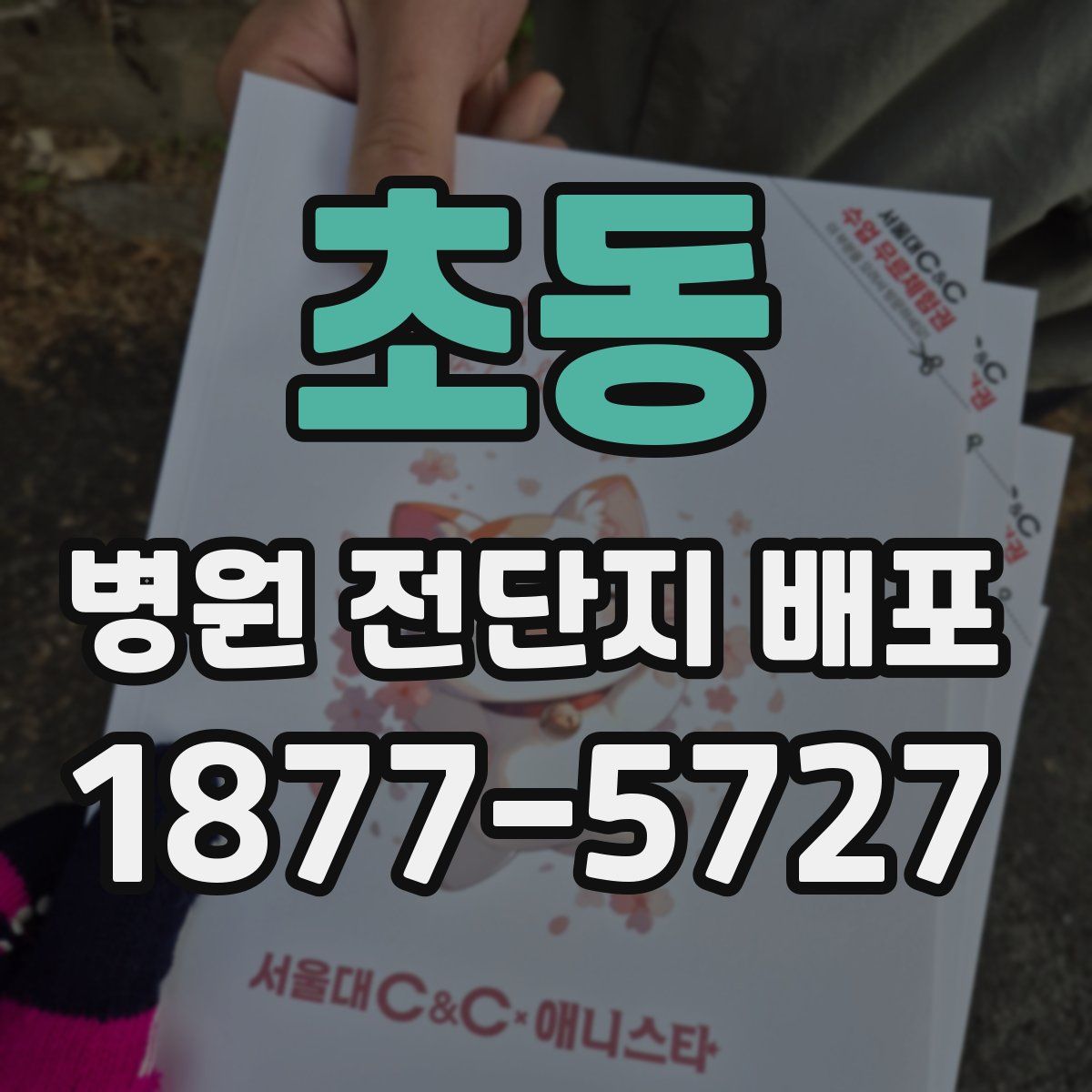 초동 병원 전단지 배포