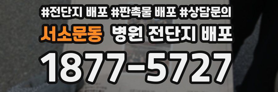 서소문동 병원 전단지 배포