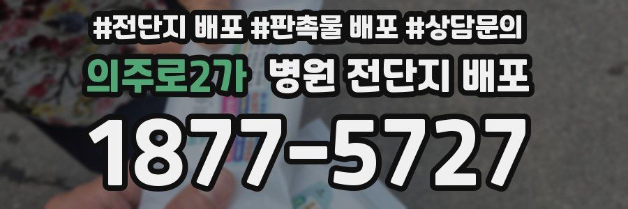의주로2가 병원 전단지 배포