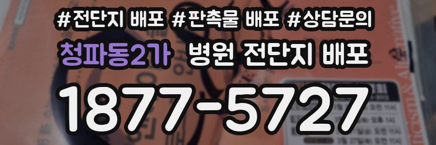 청파동2가 병원 전단지 배포