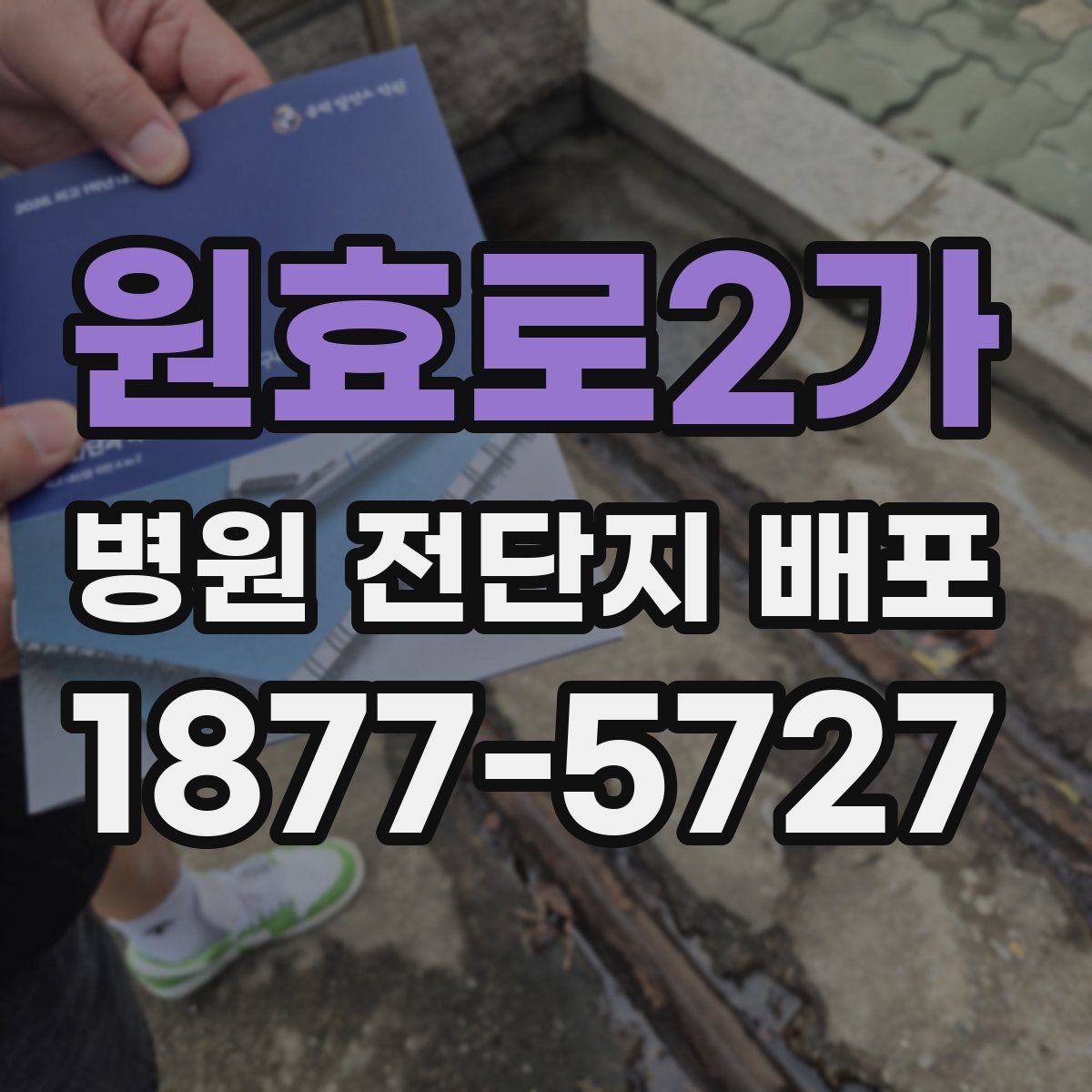 원효로2가 병원 전단지 배포