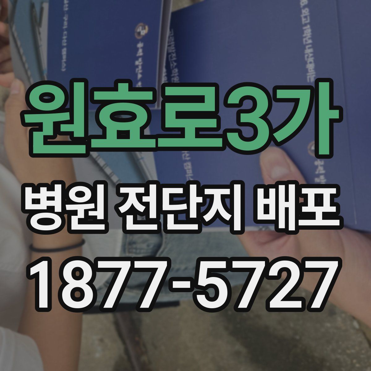 원효로3가 병원 전단지 배포