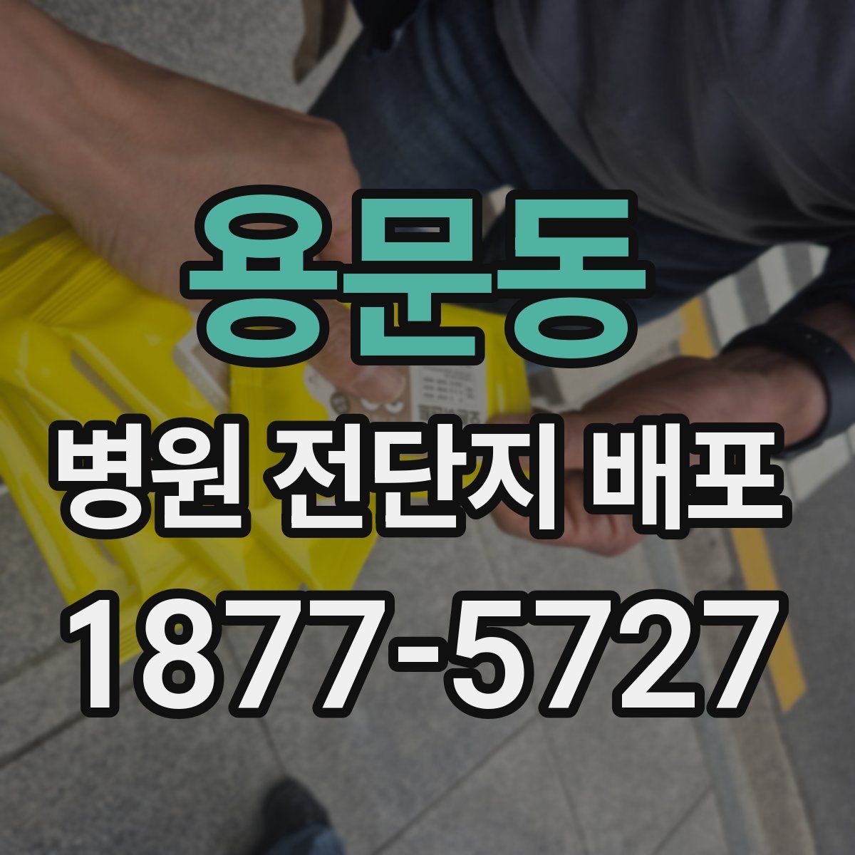 용문동 병원 전단지 배포