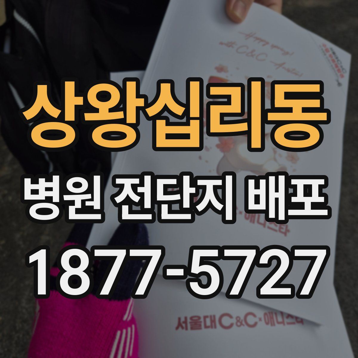 상왕십리동 병원 전단지 배포