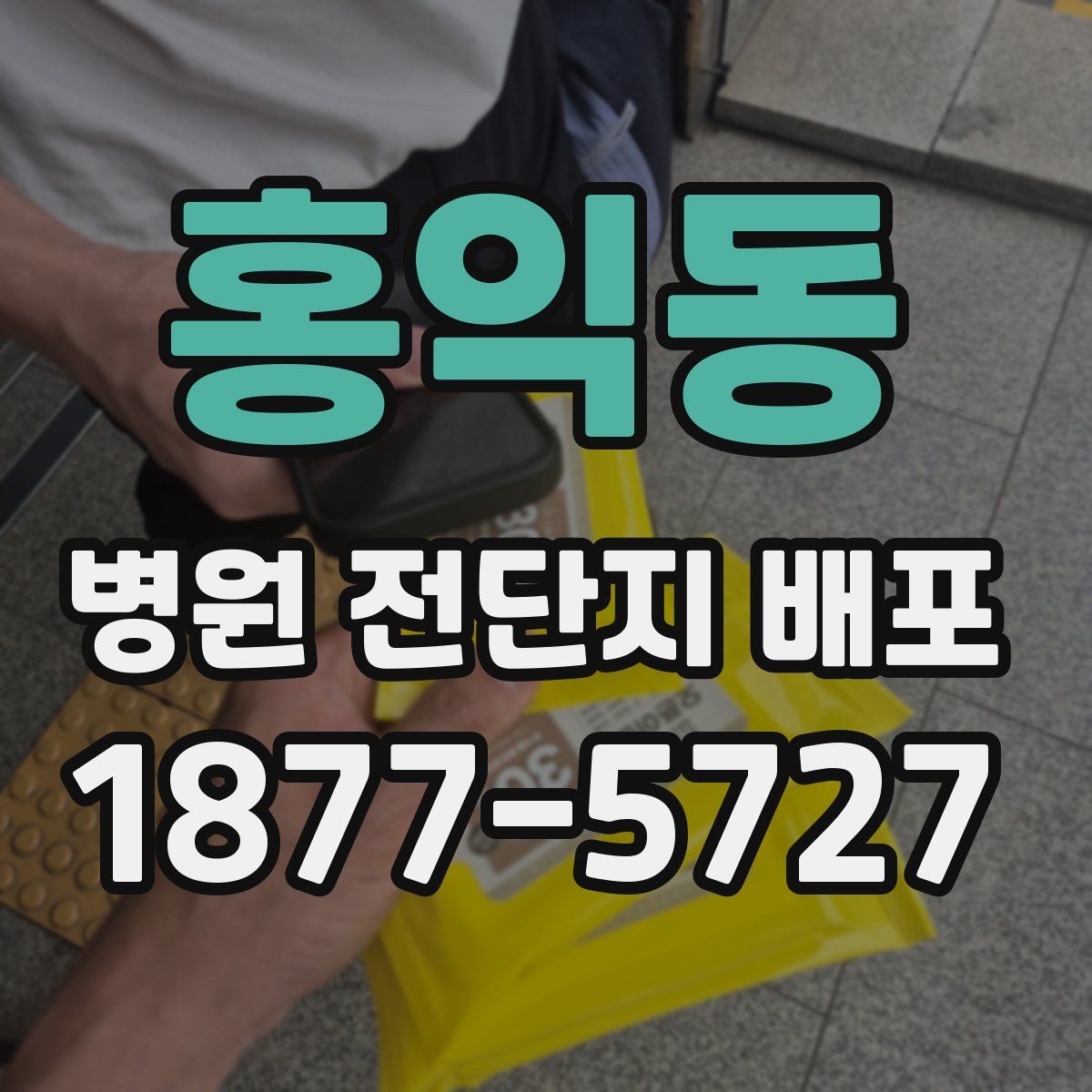 홍익동 병원 전단지 배포
