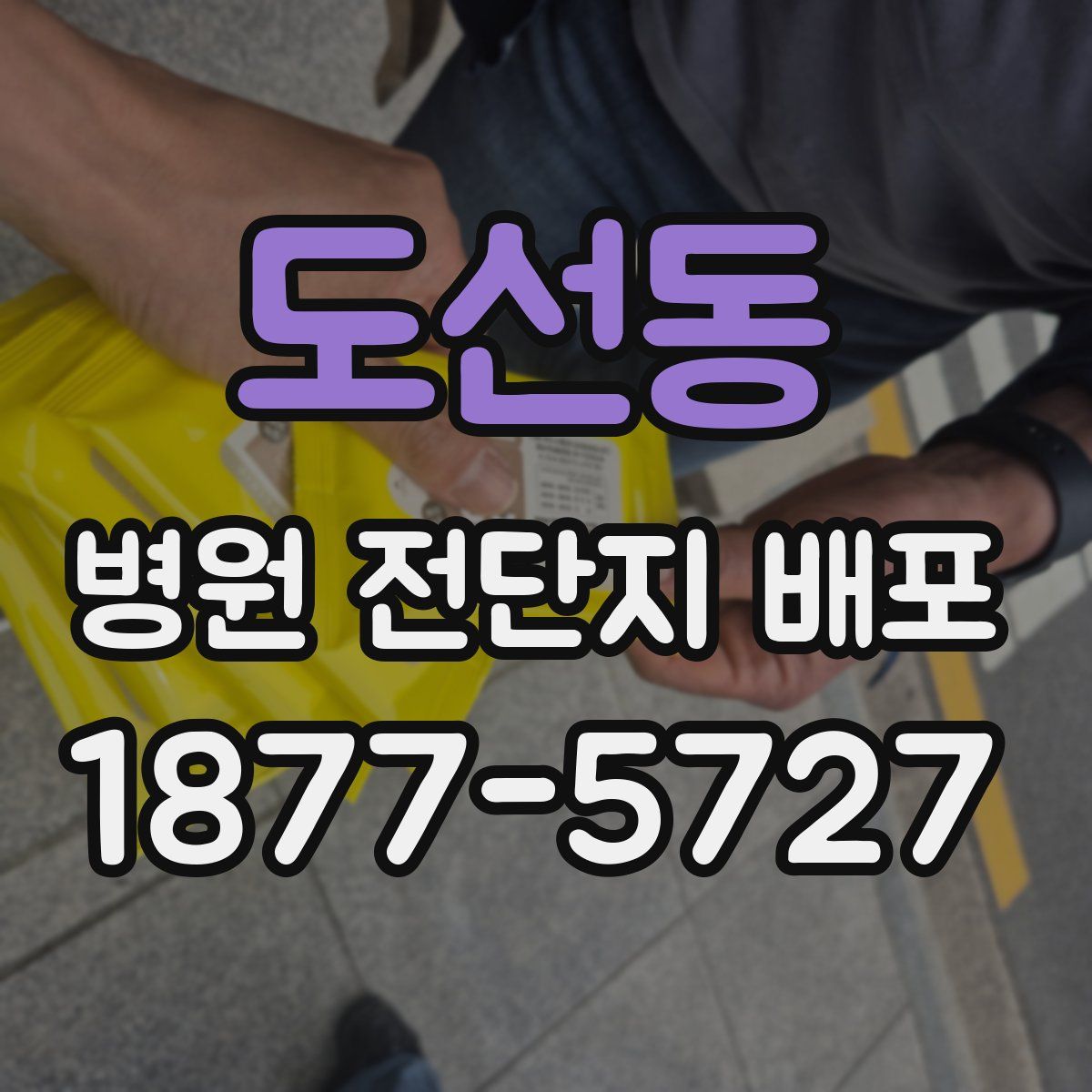 도선동 병원 전단지 배포