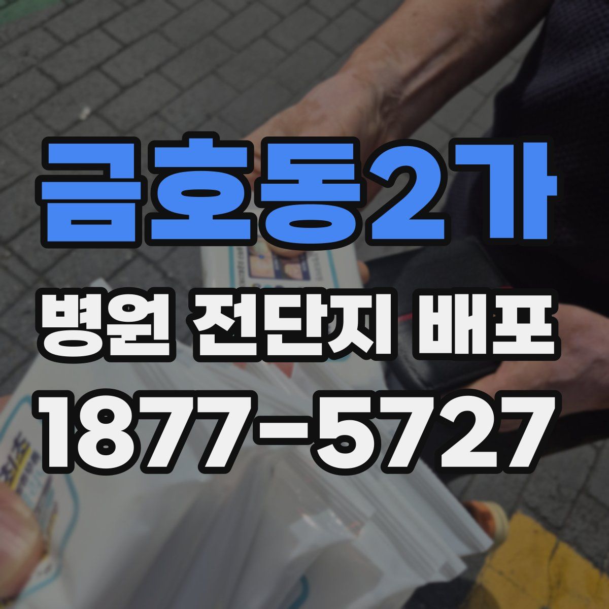 금호동2가 병원 전단지 배포