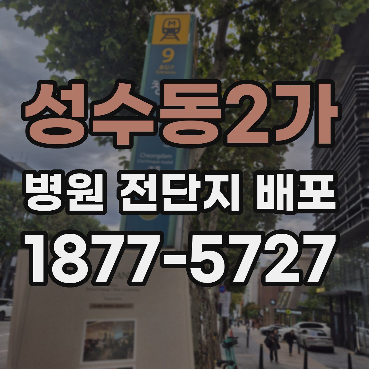 성수동2가 병원 전단지 배포