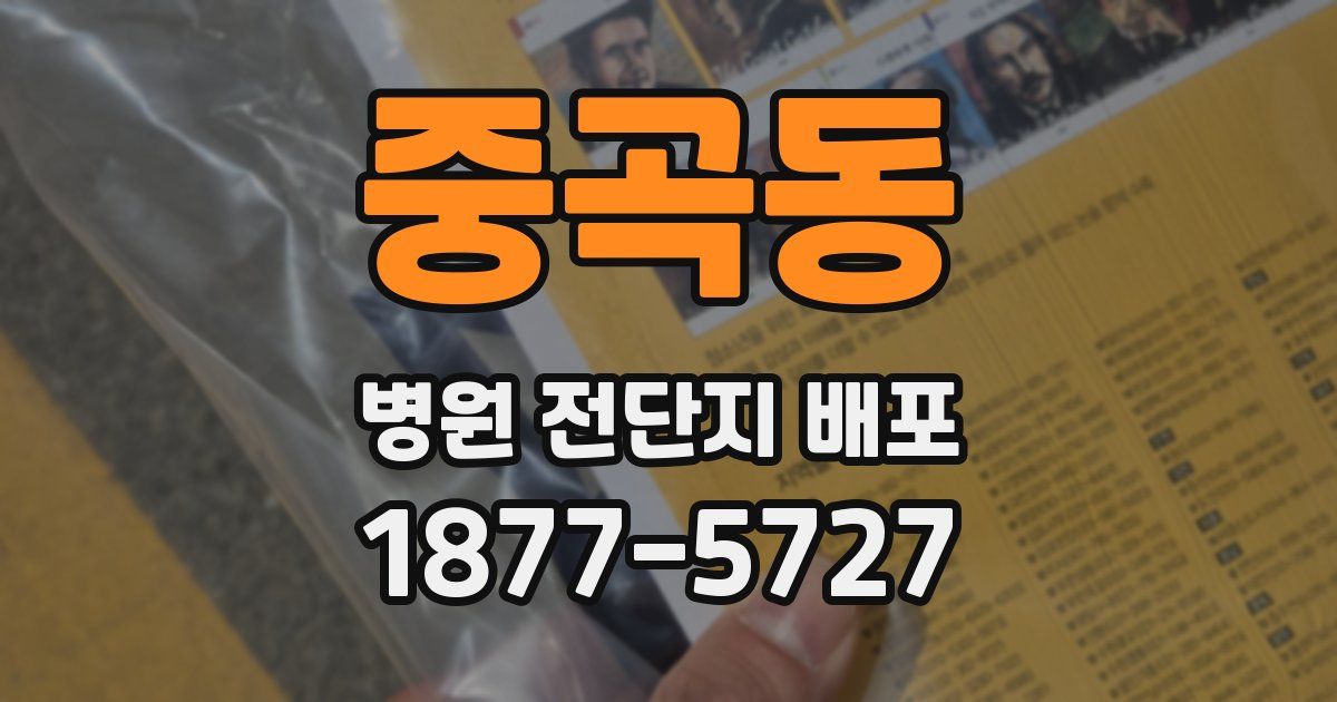 중곡동 병원 전단지 배포