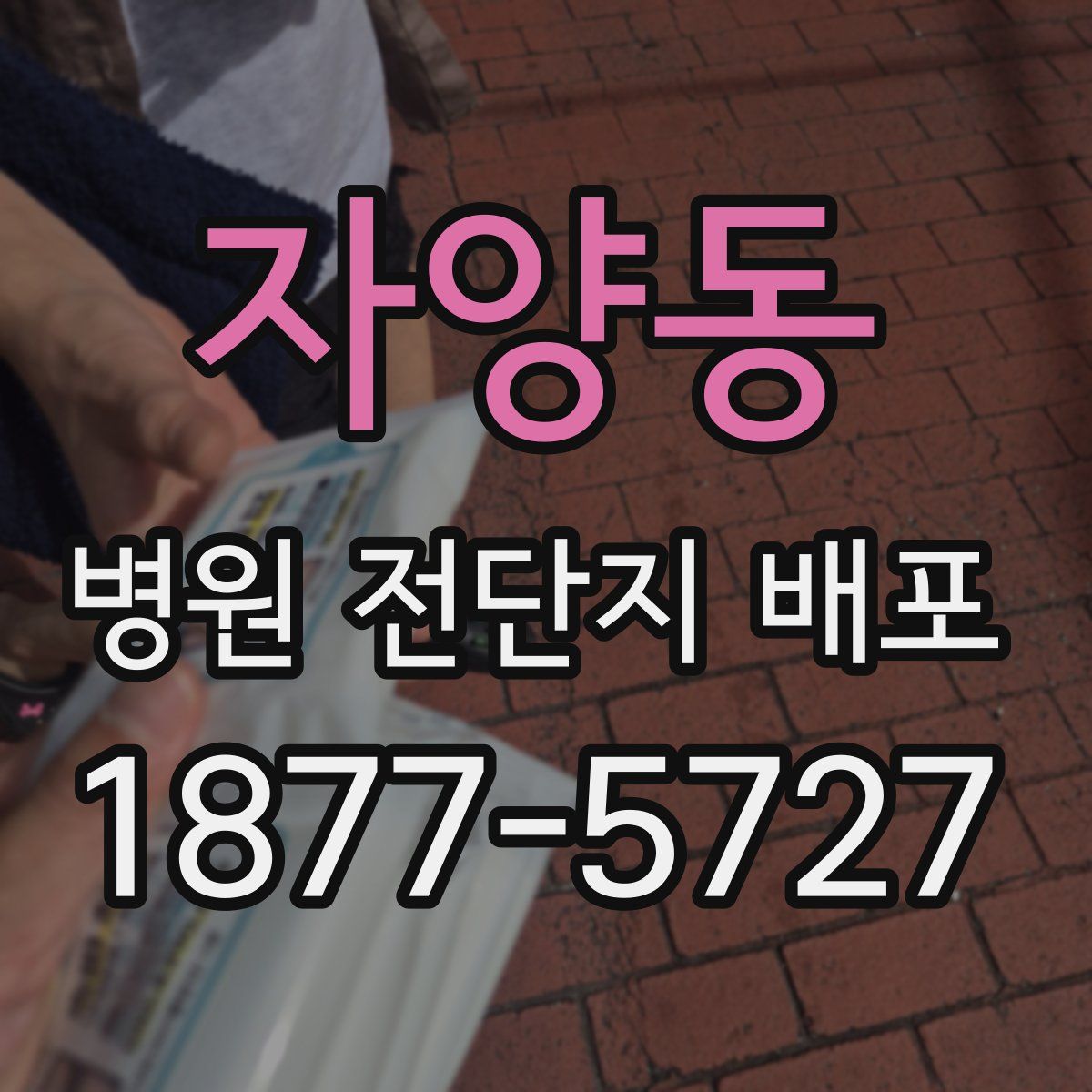 자양동 병원 전단지 배포
