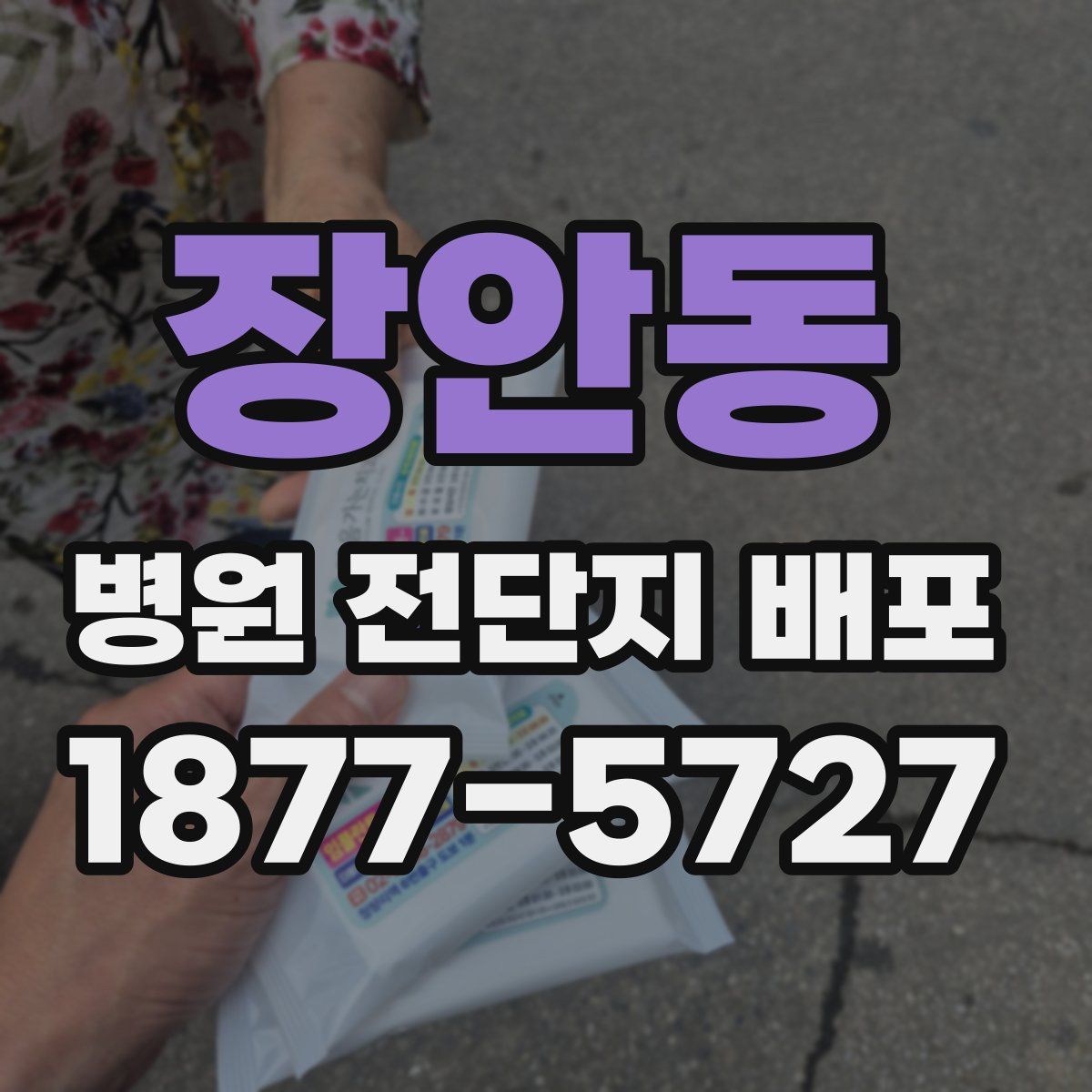 장안동 병원 전단지 배포